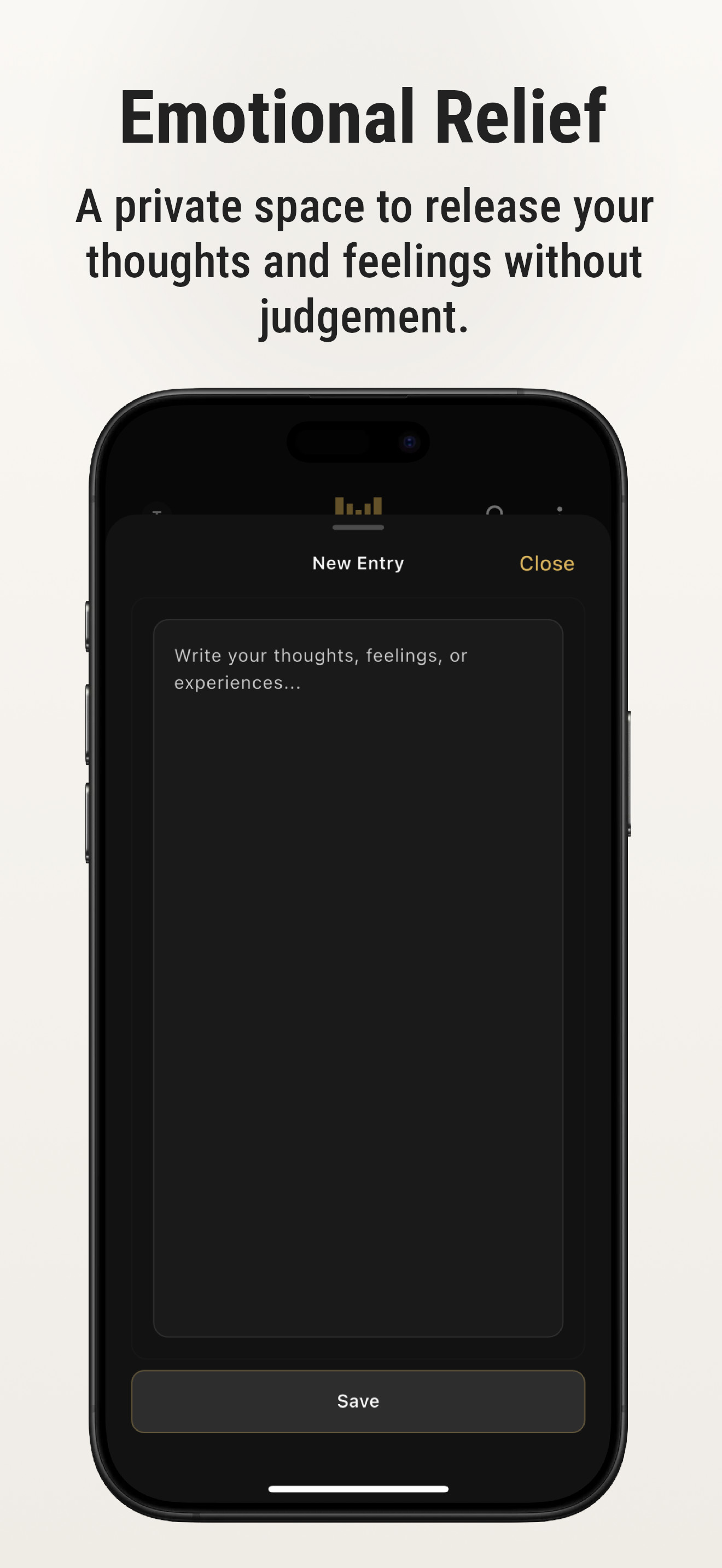 Emotional relief journaling flow