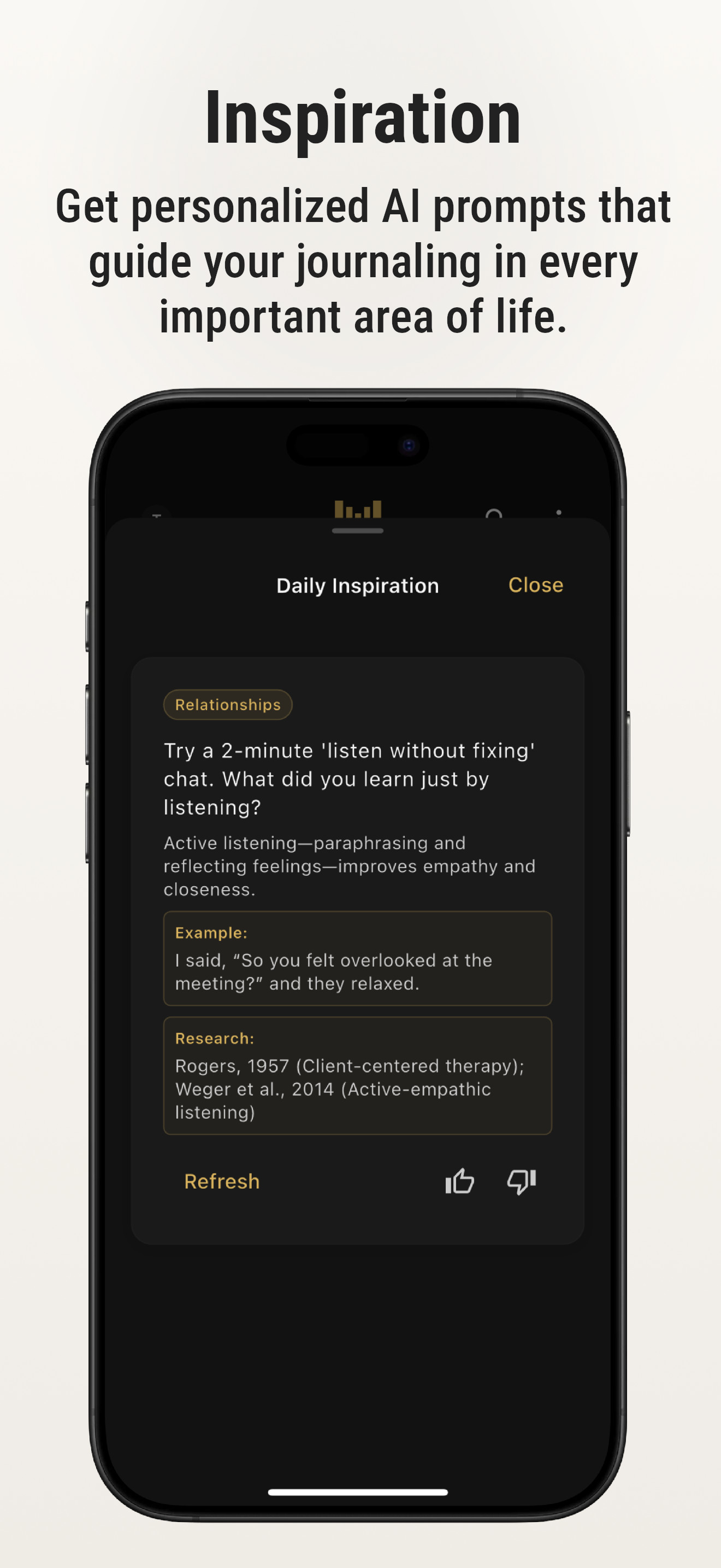 Inspiration prompts and ideas